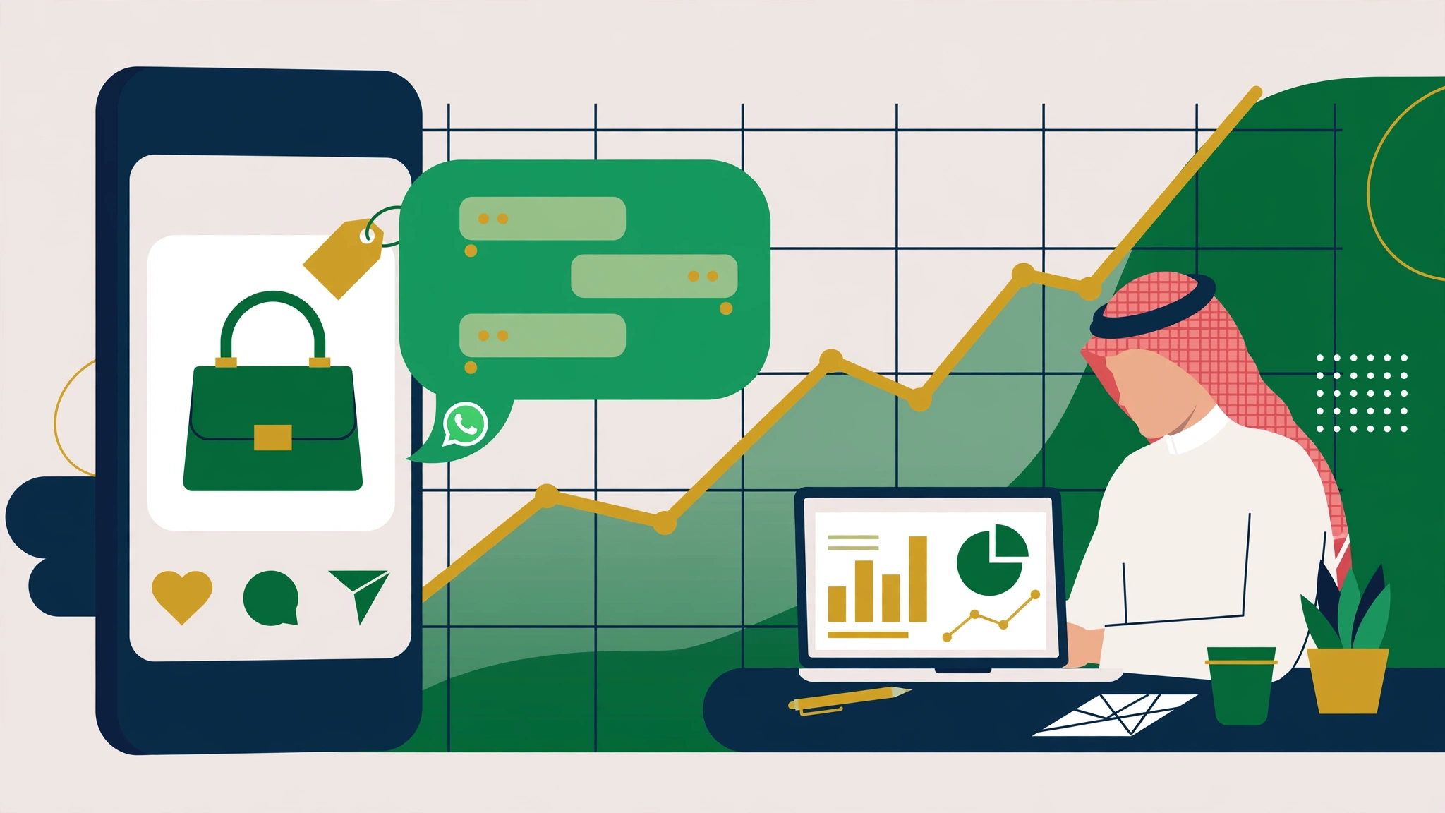 Meta ads for a Saudi online store — Instagram campaigns and WhatsApp sales