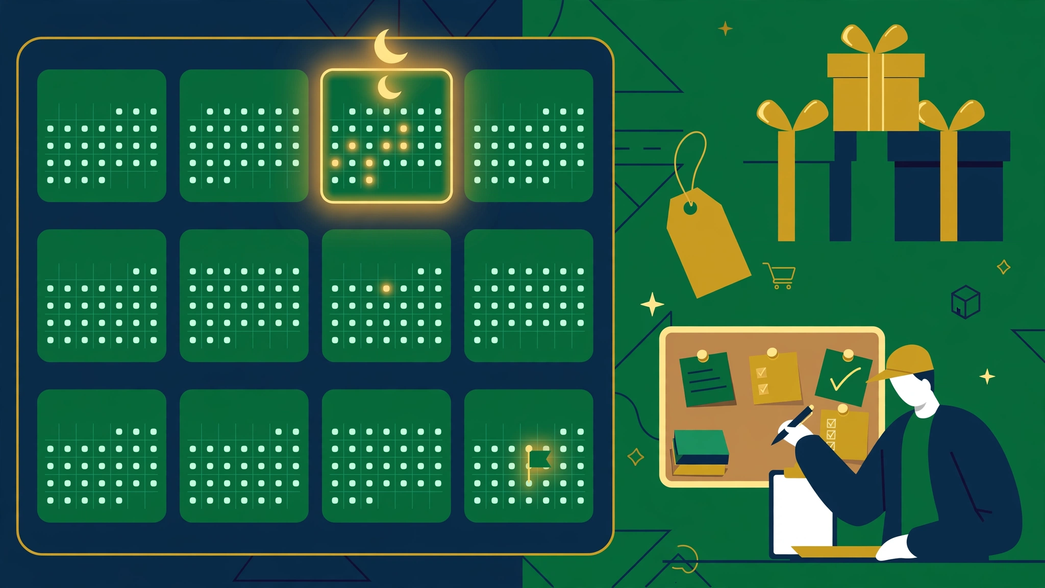 Saudi e-commerce seasonality calendar — Ramadan, Eid, White Friday ad planning