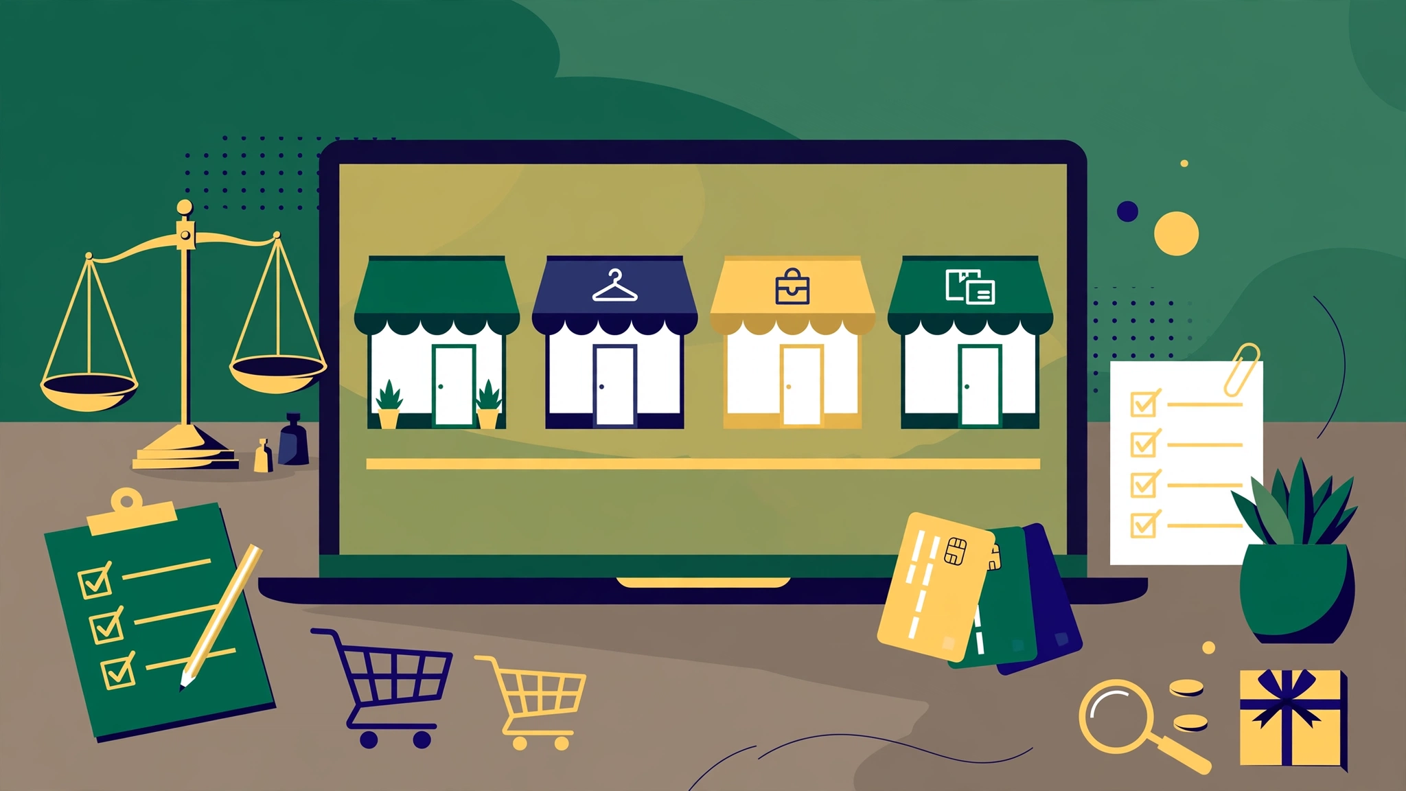 Comparing Salla, Zid, Shopify and WooCommerce — illustration