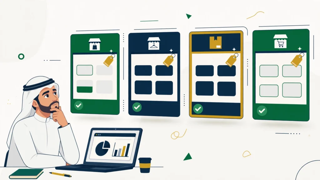 Comparing Salla, Zid, Shopify and WooCommerce to choose an ecommerce platform in Saudi Arabia