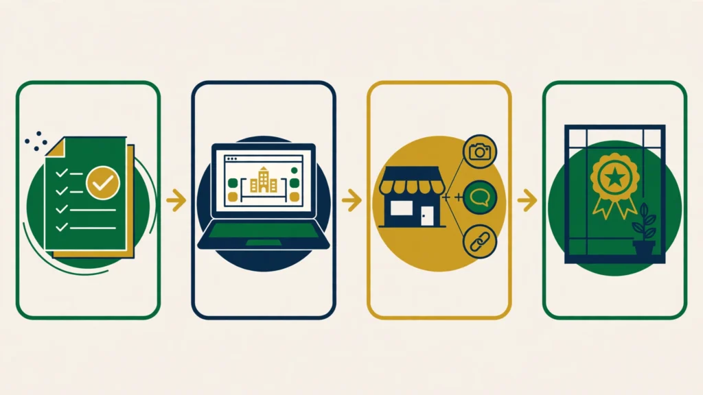 Steps to register and verify a Saudi online store