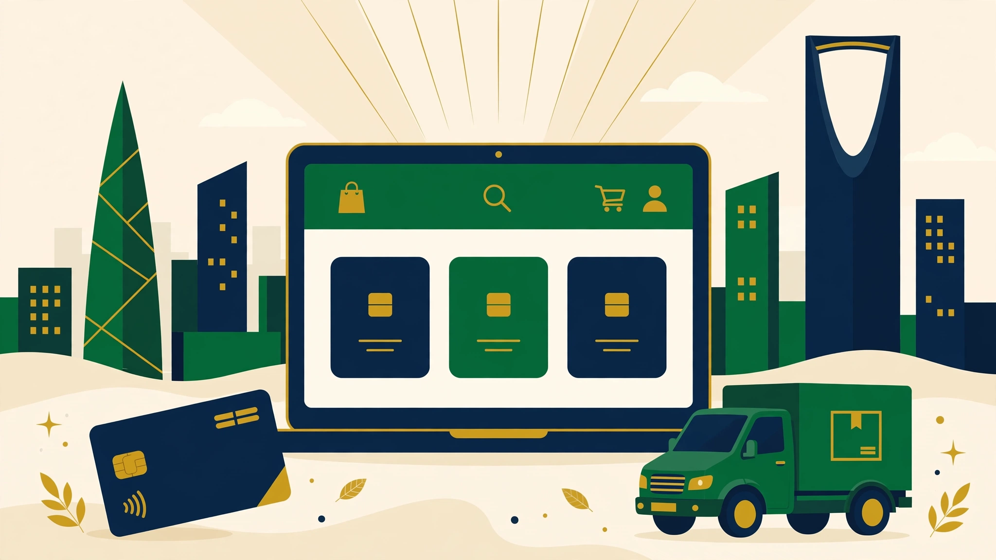 Shopify in Saudi Arabia — online store with mada payments and Riyadh delivery