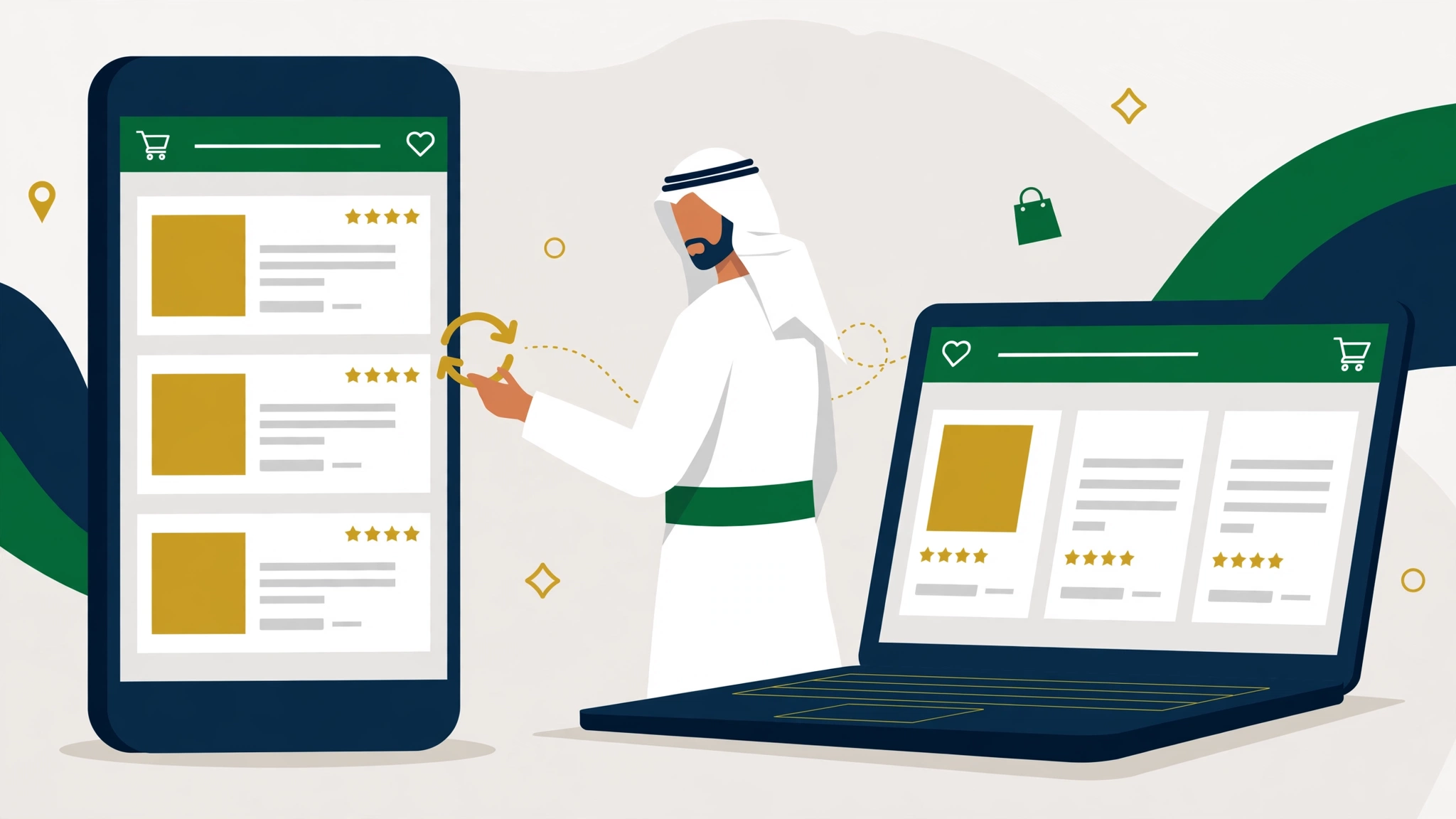 Shopify store in Arabic RTL and English for Saudi Arabia shoppers